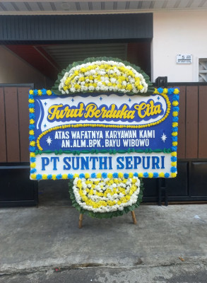 Papan Bunga Duka di Cijantra